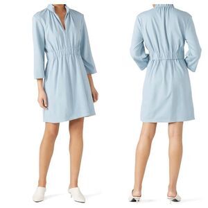 Tibi Weston Knit Mini Shirred Dress